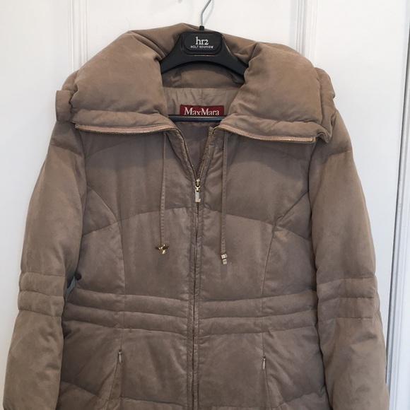 Maxmara Studio Down Feather Coat Size 8 - Picture 2 of 10